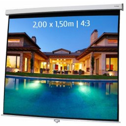 Kimex Pantalla de Proyección Manual 2x1.50m Formato 4:3