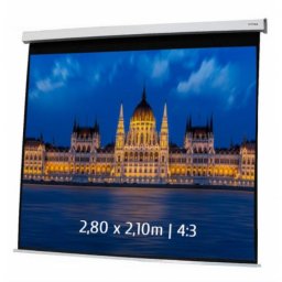 Kimex Pantalla de Proyección Eléctrica 2.80x2.10m Formato 4:3