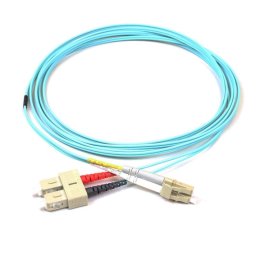 Kimex Cable de Fibra Óptica Dúplex 2mm OM3 SC/LC Agua 2m