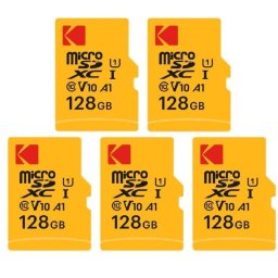 Tarjeta de memoria Kodak Micro SDXC 128GB Pack x5 con adaptador SD resistente