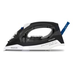 Plancha vapor-seco Taurus Itaca 2200W suela cerámica de nanoplata 110g/min Negro Blanco