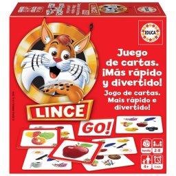 Juego de cartas Educa Lince Go! 70 cartas, 2-6 jugadores, multicolor
