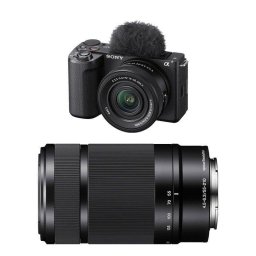 Cámara Mirrorless Sony Alpha ZV-E10 II 26MP 4K 16-50mm + 55-210mm WiFi USB-C