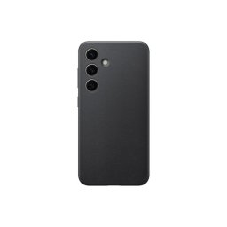 Funda para móvil Samsung Vegan Leather Case Cover PU cuero negra para Galaxy S24
