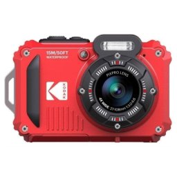 Cámara Compacta Kodak Pixpro WPZ2 16,7MP Zoom 4x WiFi Sumergible Roja