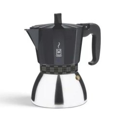 Cafetera italiana BRA 6 tazas cuerpo aluminio base acero inoxidable