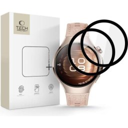 Protector de pantalla 4Kom Huawei Watch 5 vidrio híbrido 0,28 mm 2 uds negro