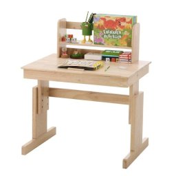 Escritorio Infantil Welltin N622p Madera Maciza Regulable Tablero Inclinable 80x60cm