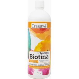 Drasanvi Champú Biotina y Aloe Vera Cabello seco y apagado 1 L
