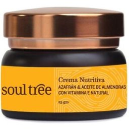 Soultree Crema facial Nutritiva con Azafrán: piel normal y seca 25 gr