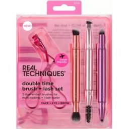 Real Techniques Double Time Brush + Last Estuche 4 Piezas