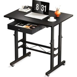 Mesa Gaming GTPLAYER Elevable 80x50 Cajones Ruedas Negro