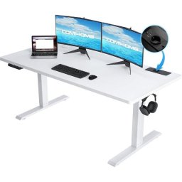 Mesa gaming elevable GTPLAYER 140x60 USB y gancho