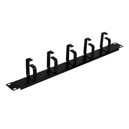 Aiten Data Organizador de Cables Metálico 1U sin Tapa Negro