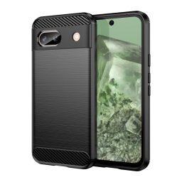 Max Power Digital Funda Fibra de Carbono para Google Pixel 8a Carcasa Antigolpes Silicona Negra