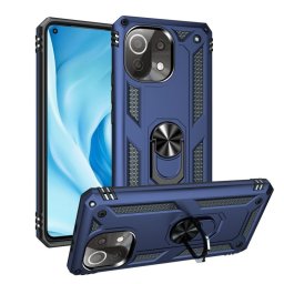 Max Power Digital Funda Magnética Para Xiaomi Mi 11 Lite Con Anillo Giratorioul Azul
