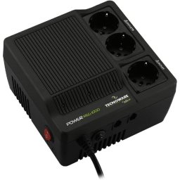 Estabilizador Tensión Tecnoware 1000VA para módem, router, PC y pequeños dispositivos, protege picos de corriente, no es SAI