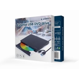 Unidad óptica Gembird DVD-USB-03 Externa DVD±RW USB 3.1 Tipo C 24x/8x Negra