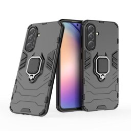 Funda para móvil Max Power Digital Anillo Giratorio Silicona TPU Negra Antigolpes para Samsung Galaxy A56 5G