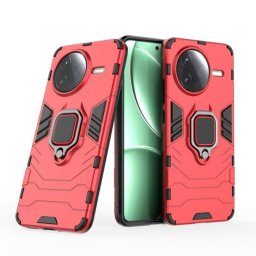 Funda para móvil Max Power Digital Anillo Magnético Silicona y Policarbonato Roja para Xiaomi Poco F7 Pro