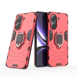 Funda para móvil Max Power Digital Magnética Anillo Silicona TPU Rojo Soporte para Xiaomi Poco X7 Pro