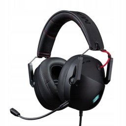 Auriculares NO NAME Piloto 5 con cable USB para gaming con cancelacion de ruido y retroiluminacion RGB negros