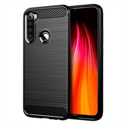 Funda para móvil Max Power Digital Fibra de Carbono Antigolpes Silicona Negra para Xiaomi Redmi 15C y POCO C85
