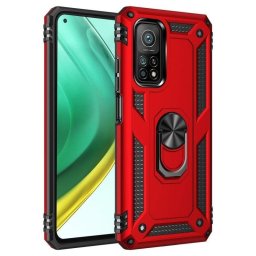 Funda para móvil Max Power Digital Anillo Giratorio Silicona Policarbonato Roja protección 360° para Xiaomi Mi 10T/10T Pro 5G