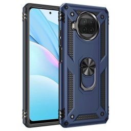 Funda para móvil Max Power Digital Anillo Giratorio Silicona Policarbonato Azul Antideslizante para Xiaomi Mi 10T Lite
