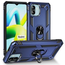 Funda para móvil Max Power Digital Anillo Giratorio Silicona y Policarbonato Azul Antideslizante para Xiaomi Redmi A1 y Redmi A2
