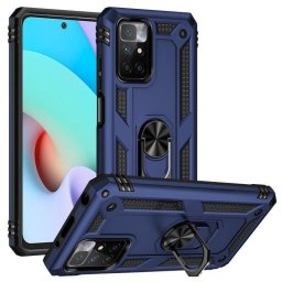 Funda para móvil Max Power Digital Anillo Giratorio Silicona Policarbonato Azul Antideslizante para Xiaomi Redmi 10
