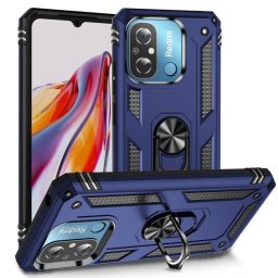 Funda para móvil Max Power Digital Anillo Giratorio Silicona Policarbonato Negra Protección 360 para Xiaomi Redmi 12C