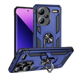 Funda para móvil Max Power Digital Anillo Giratorio Silicona Policarbonato Negra Protección 360 para Xiaomi Redmi Note 13 Pro Plus 5G