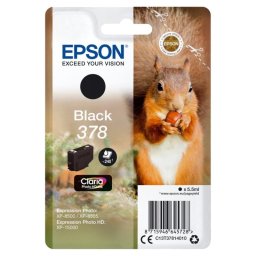Cartucho de Tinta Epson Squirrel Singlepack Black 378 Claria Photo HD Ink