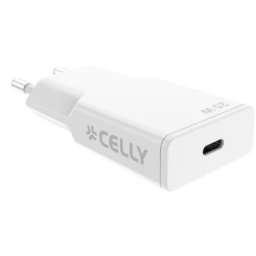 Cargador Celly SLIMTC1C25W USB-C 25W Interior Blanco