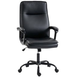 Silla de oficina ergonómica Rolipo altura regulable balanceo 360° negro