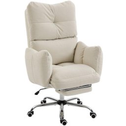 Silla de Oficina Rolipo con Reposapiés, Giratoria Ergonómica con Función de Balanceo