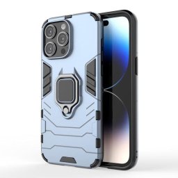 Funda para móvil Max Power Digital Magnética Silicona Negra con Soporte para iPhone 15 Pro Max