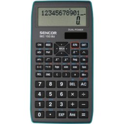 Calculadora científica Sencor SEC 150 BU 12 dígitos solar y batería azul