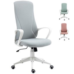 Silla de Oficina Giratoria Welltin Altura Ajustable Respaldo Alto Gris