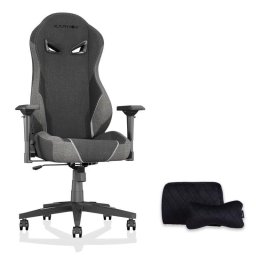 Silla Gaming Rolipo KARNOX Tela Gris Oscuro Reclinable 155° Soporte Lumbar