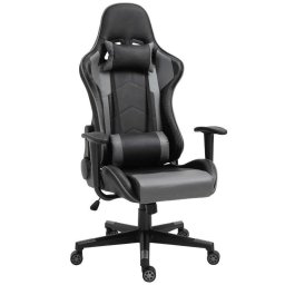 Silla Gaming Rolipo Cuero Sintético Reclinable 160° Negro
