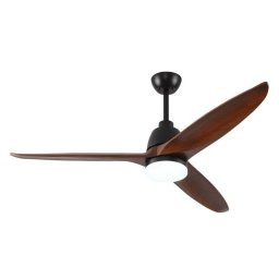Ventilador de Techo con Luz Welltin EU56SHT-1689BK-1LT Motor DC 56" 6 Velocidades Mando Silencioso Reversible LED