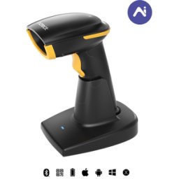 INATECK BCST36SW - Escáner de código de barras, 2D, Bluetooth/Wireless/USB, negro