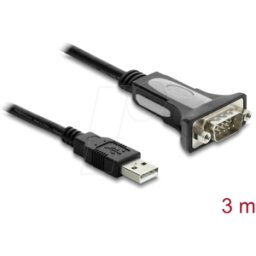 DELOCK 66922 - Adaptador USB 2.0 Tipo-A a 1 x Serial RS-232 D-Sub 9 pin macho c