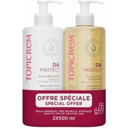 Topicrem DA Protect Pack Balsamo 500 ml + Aceite de Ducha 500 ml
