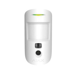 Detector de Movimiento Ajax MotionCam (PhOD) Interior Blanco con Cámara Inalámbrica e Inmunidad a Mascotas