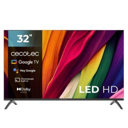 Cecotec LED ALH40032 32″ HD Google TV Dolby Audio HDR10 Bluetooth sin Marco