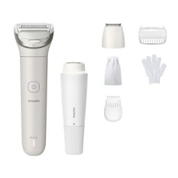 Afeitadora Corporal Philips Lady Shaver Series 8000 BRL159/00 Inalámbrica 100min Seco y Mojado 6 Accesorios Luz LED