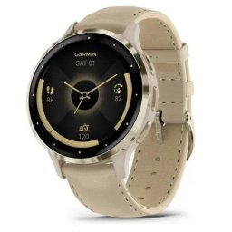 Garmin Venu 3S Bluetooth GPS 41mm Oro Correa Cuero Resistencia Agua 5ATM SpO2 Pulsómetro
